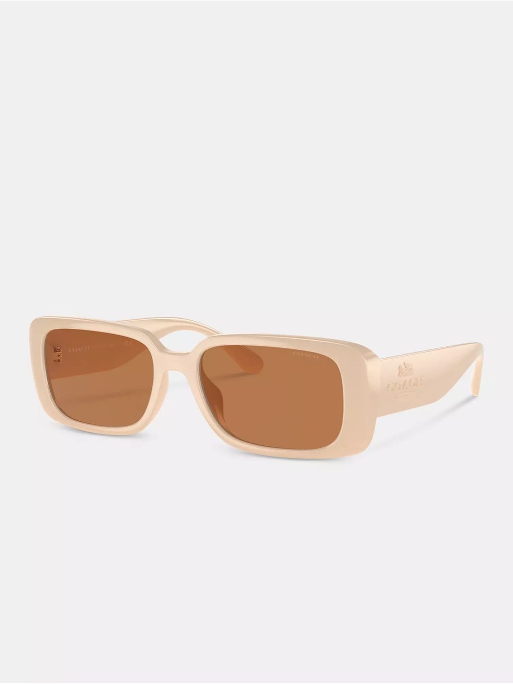 Coach Faded Orange Narrow Rectangle Sunglasses